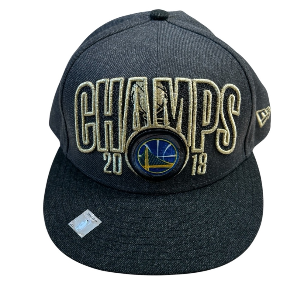 New Era Champs Golden State Warriors Finals Unused 2018 Gray 3D Baseball Hat